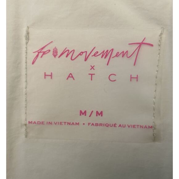 FP Movement x Hatch Cream Chevron Insulated Jacket Front Pockets Medium (8-10) - Picture 6 of 12
